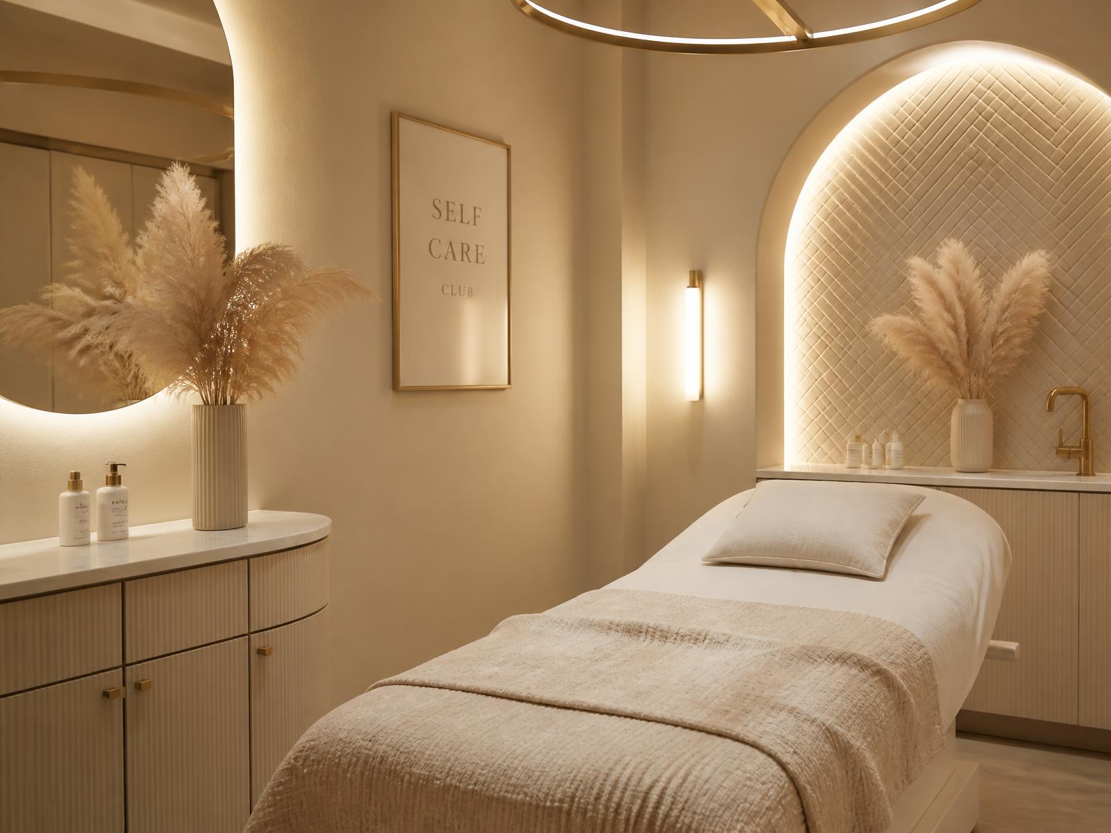 Sala de atendimento da clínica Yara Bozelli Estética